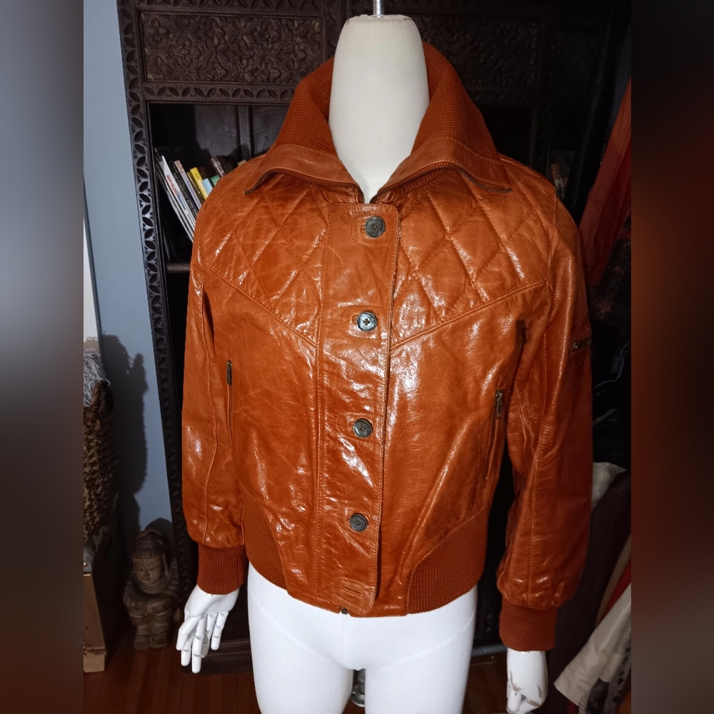 Early 00s American Basic Leather Jacket - image 4